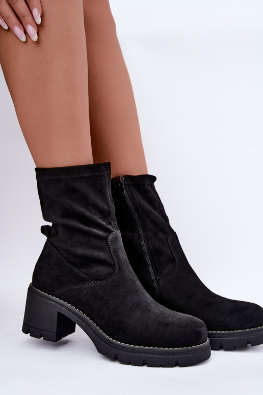 Bottines pour femmes en noir Meldrenelle