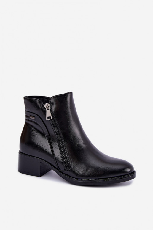 Bottines noires doublées Merseline
