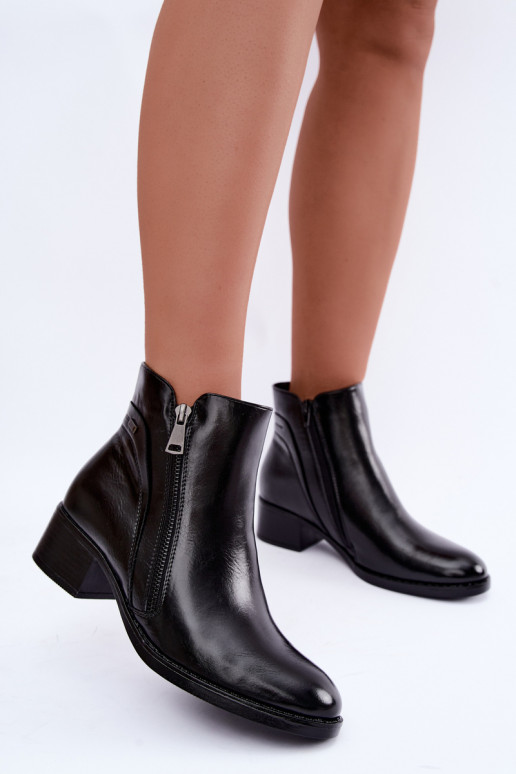 Bottines noires doublées Merseline