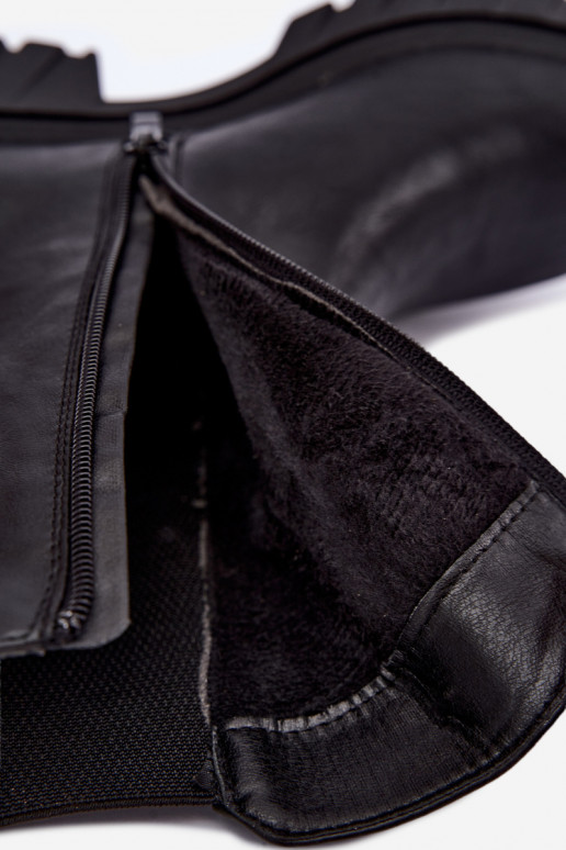 Bottines pour femmes stylées et chaudes en noir