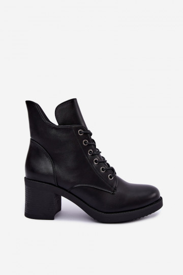 Bottines pour femmes chaudes avec lacets en noir Garella 2