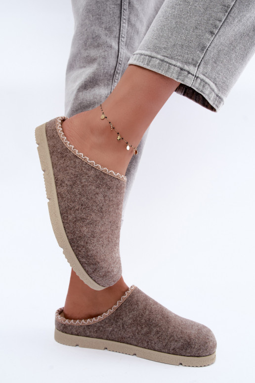 Dameshuisslippers Inblu BS000009 zandkleurig
