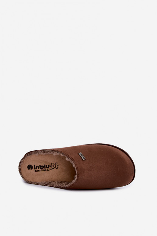 Chaussons femme Inblu CS000034 marron foncé