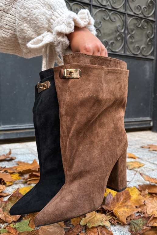 Fiametta bottines chaudes à enfiler couleur marron