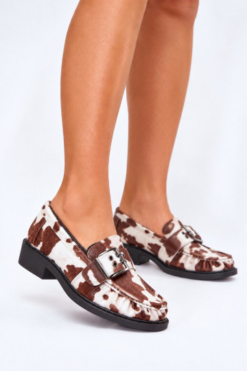 Damen-Mokassins mit Rüschen und Schnallen im Muster Daliare 2