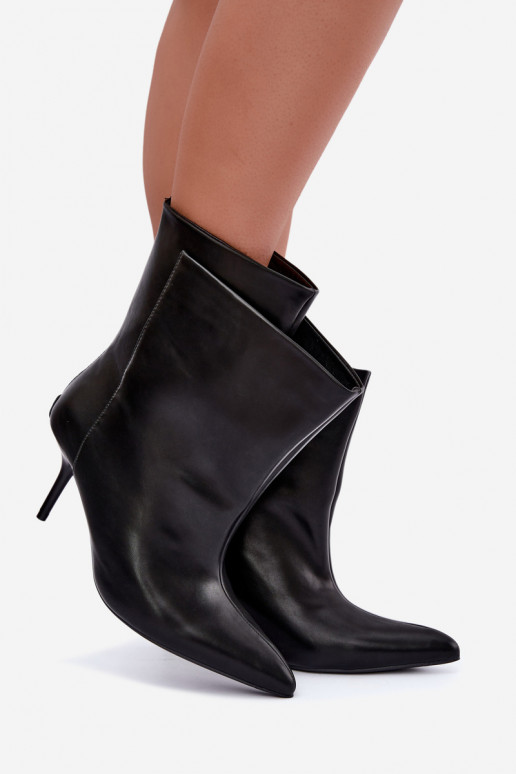 Bottines isolées Damarielle avec talons fins noirs