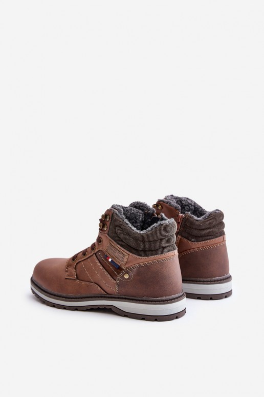 Herren isolierte Stiefel in brauner Farbe McBraun