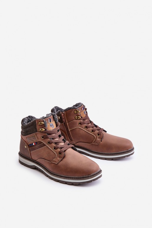 bottes isolées pour hommes en couleur marron McBraun