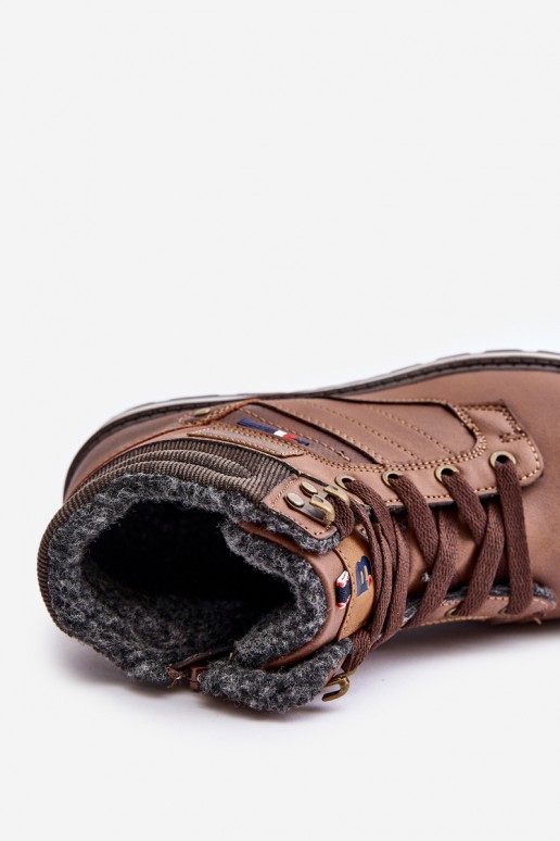 bottes isolées pour hommes en couleur marron McBraun