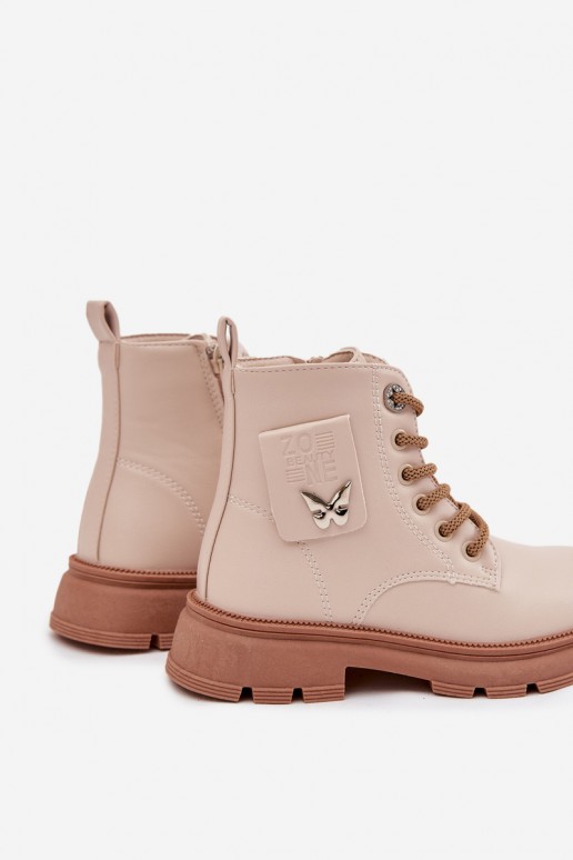 bottines isolées pour enfants en couleur sable Alverina