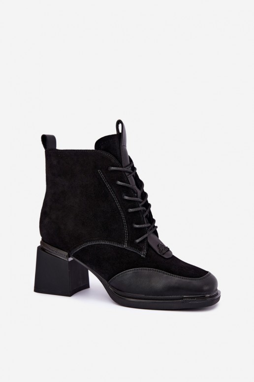 bottes chelsea isolées en daim synthétique Artiker 59C0116 couleur noire