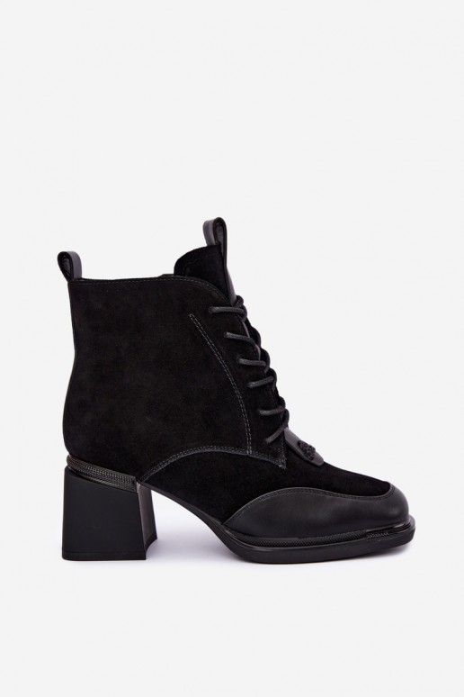 bottes chelsea isolées en daim synthétique Artiker 59C0116 couleur noire