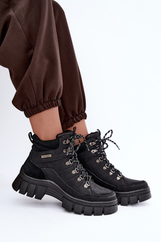 gefütterte Damenschuhe Lee Cooper LCJ-26-31-4580 in schwarz