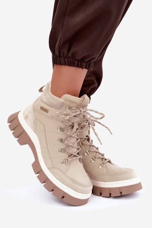 chaussures isolées pour femmes Lee Cooper LCJ-26-31-4581 couleur sable