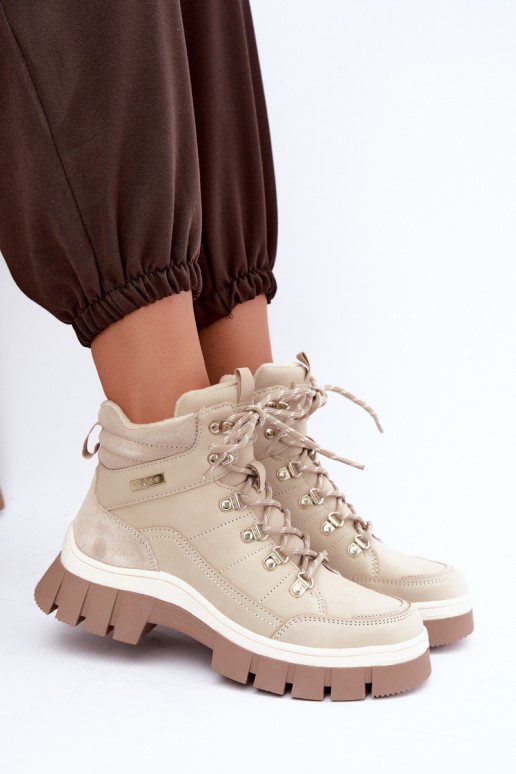 chaussures isolées pour femmes Lee Cooper LCJ-26-31-4581 couleur sable