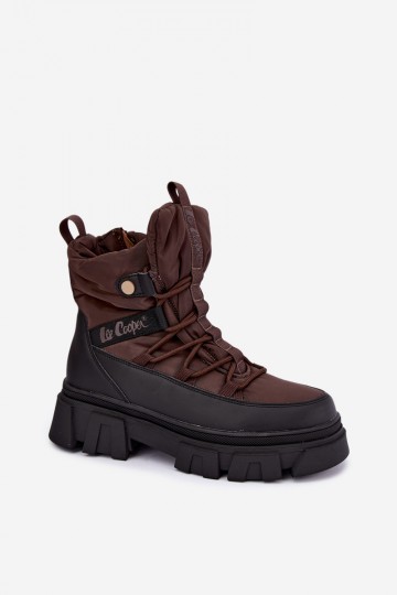 dames sneeuwlaarzen Lee Cooper LCJ-26-01-4631 in bruin