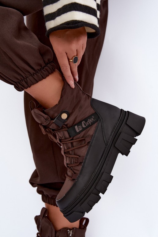 dames sneeuwlaarzen Lee Cooper LCJ-26-01-4631 in bruin