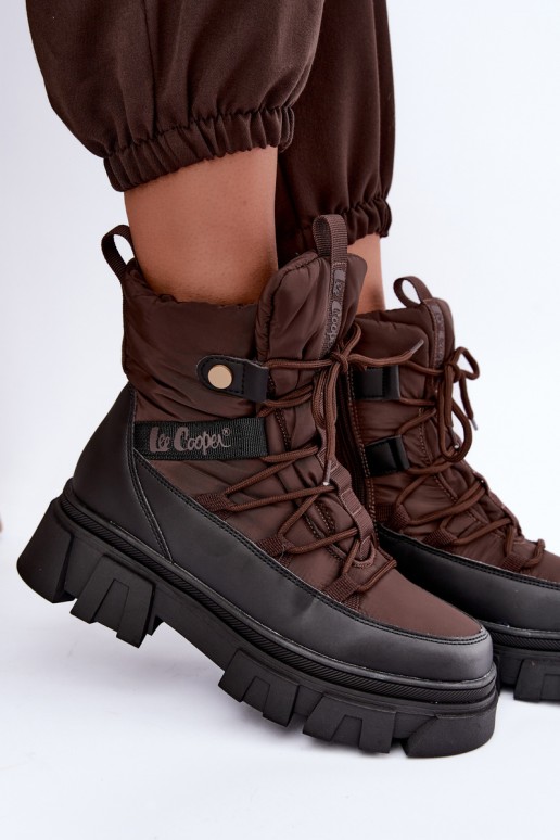 Damen Schneestiefel Lee Cooper LCJ-26-01-4631 in braun