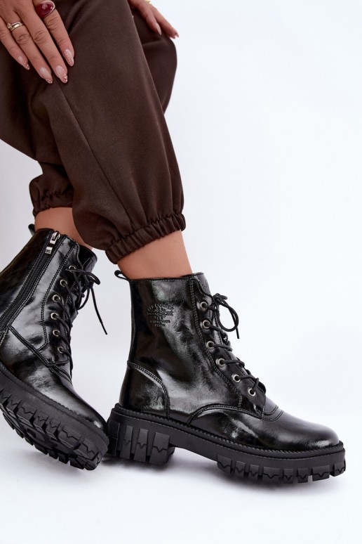 gefütterte Arbeitsstiefeletten Lee Cooper LCJ-26-16-4696 in schwarz