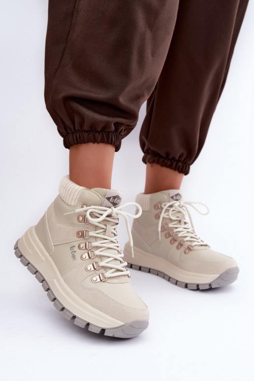 geïsoleerde damesschoenen Lee Cooper LCJ-26-03-4525 in grijs