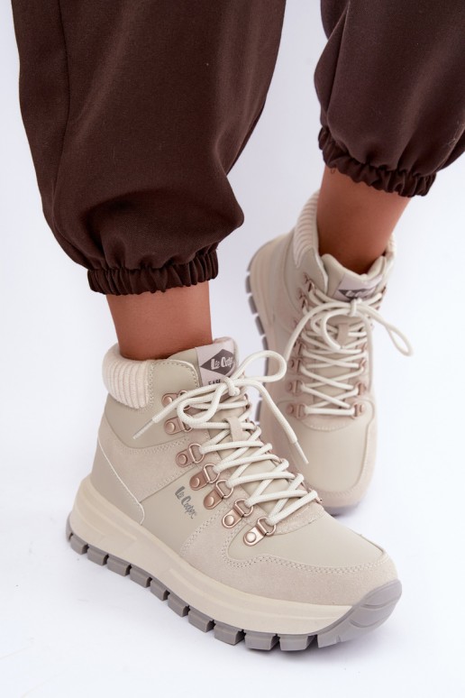 chaussures isolées pour femmes Lee Cooper LCJ-26-03-4525 couleur grise