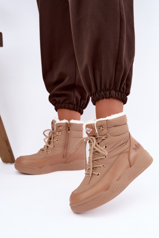 bottes de neige à lacets Lee Cooper LCJ-44-4565 couleur marron