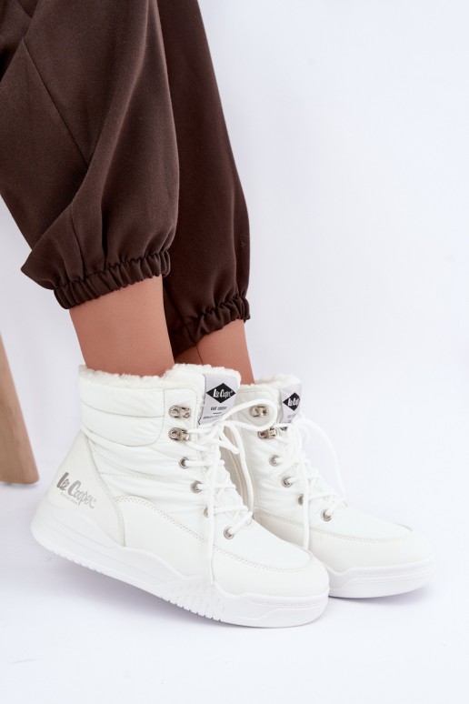 veterschoenen voor de sneeuw Lee Cooper LCJ-44-4563 in wit