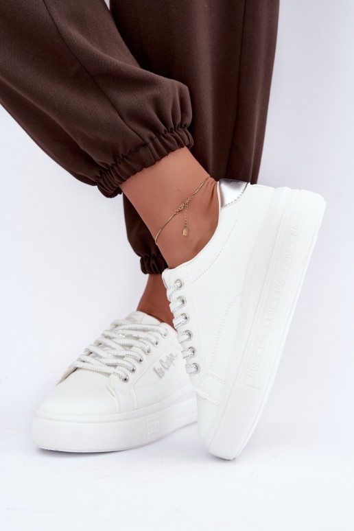 platform sneakers Lee Cooper LCJ-26-44-4561 in wit