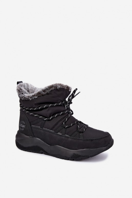 bottes de neige à enfiler avec des détails stylés Lee Cooper LCJ-24-03-3063 en noir