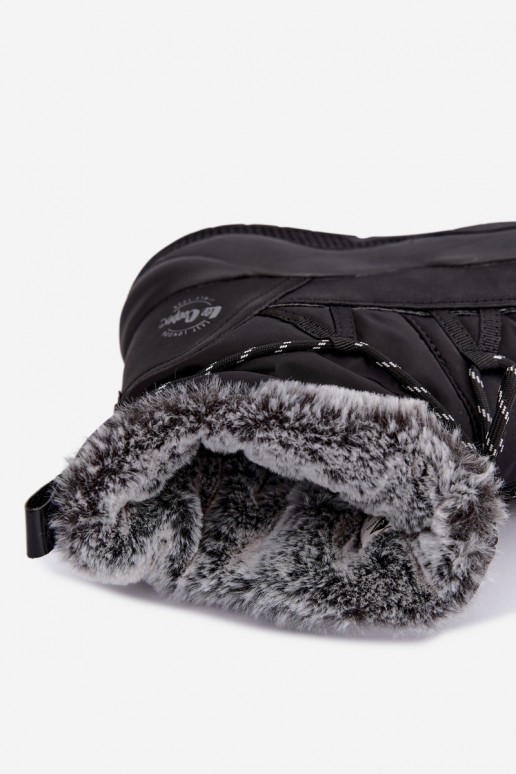bottes de neige à enfiler avec des détails stylés Lee Cooper LCJ-24-03-3063 en noir