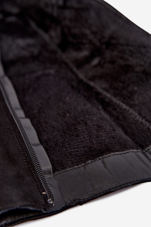 Bottes hautes chaudes en noir Isenna