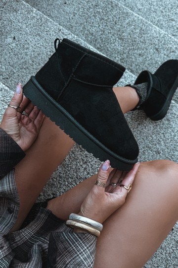 Bottes de neige pour femmes en noir Rosienne