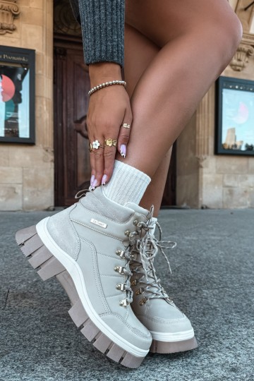 gefütterte Damenschuhe Lee Cooper LCJ-26-31-4581 in sandfarben 2
