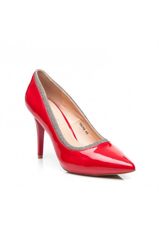 Rode schoenen GLOSSY 58248R / S1-35P