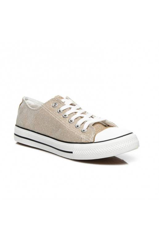 Glitzer-dekorierte Sneakers Princess Gold BL42GO