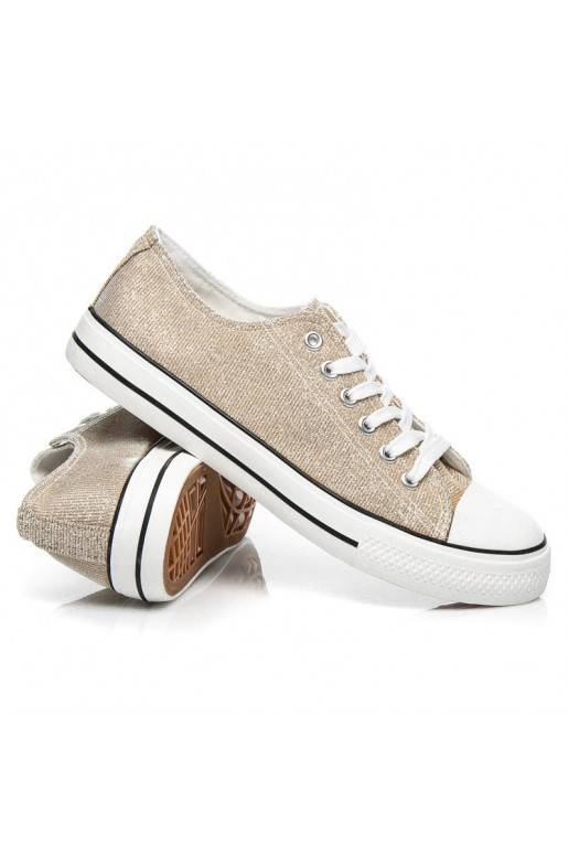 Glitzer-dekorierte Sneakers Princess Gold BL42GO