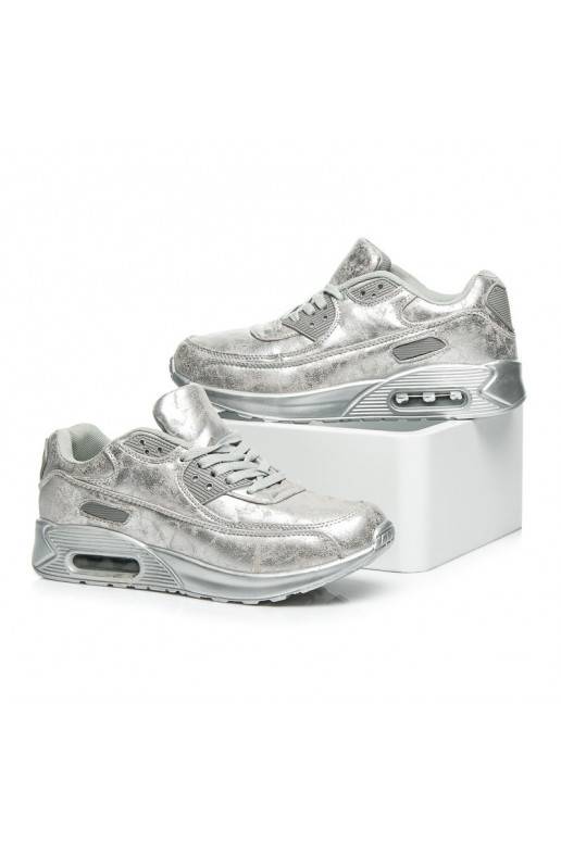 Massive silberne Sportschuhe 1-7S