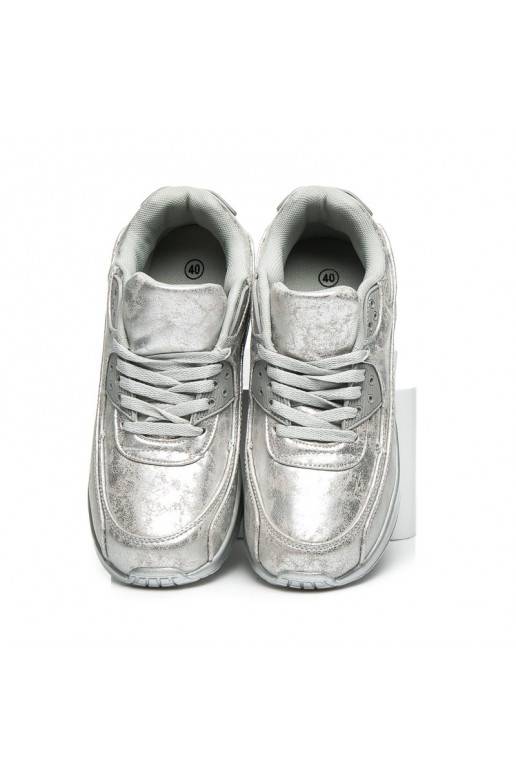 Sportliche massive silberne Schuhe 1-7S  - 6 Sportliche massive silberne Schuhe 1-7S  - 6