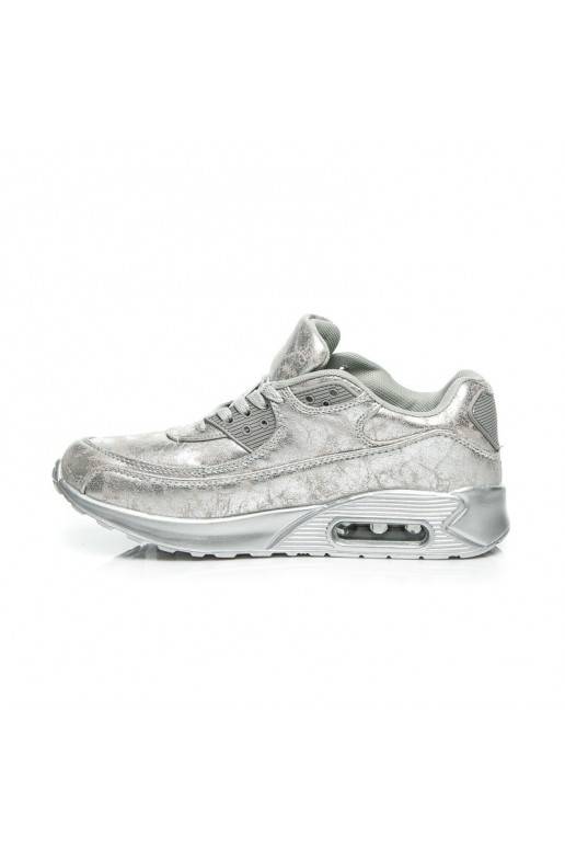 Chaussures de sport massives argentées 1-7S