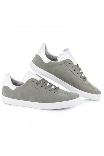 Chaussures décontractées grises et blanches pour hommes 85-158G