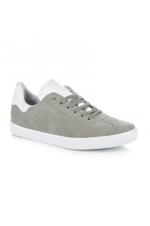 Heren grijze en witte casual schoenen 85-158G