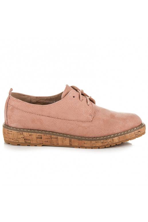 VICES roze enkellaarzen met kurkzolen 7152-20P  - 3