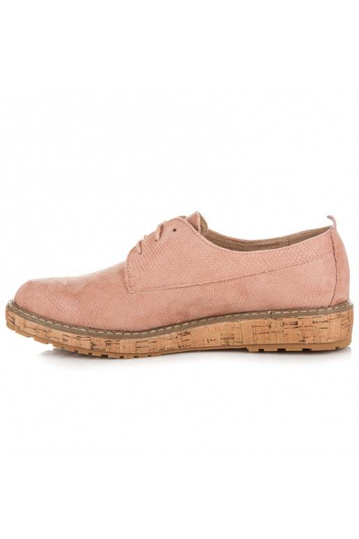 Chaussures roses VICES à semelles en liège 7152-20P