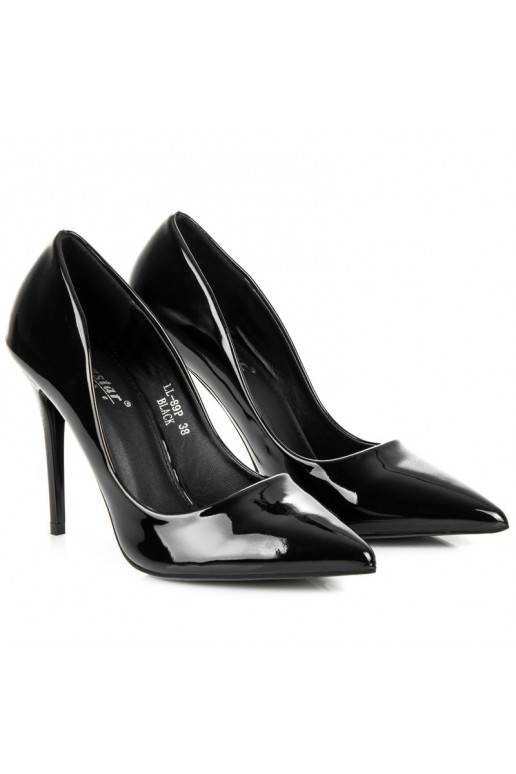 Chaussures à talons hauts vernies noires