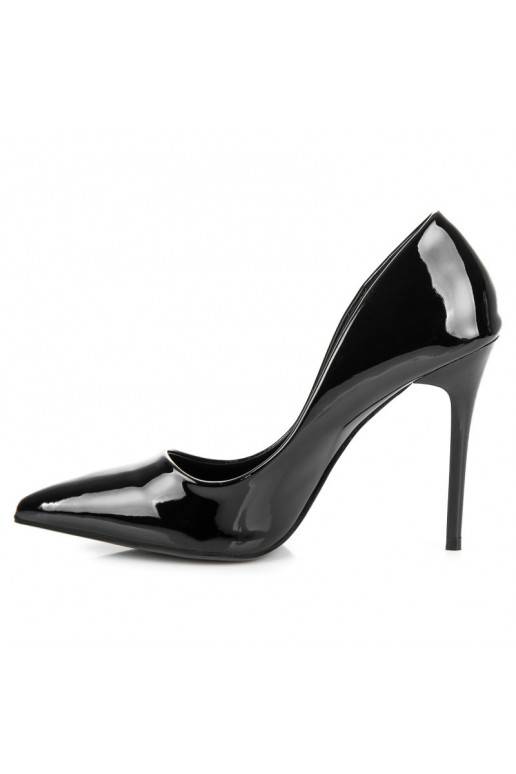 Chaussures à talons hauts vernies noires