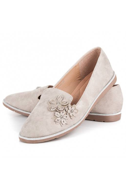 Beige heren met bloemapplicaties 668-20BE  - 2 Beige heren met bloemapplicaties 668-20BE  - 2