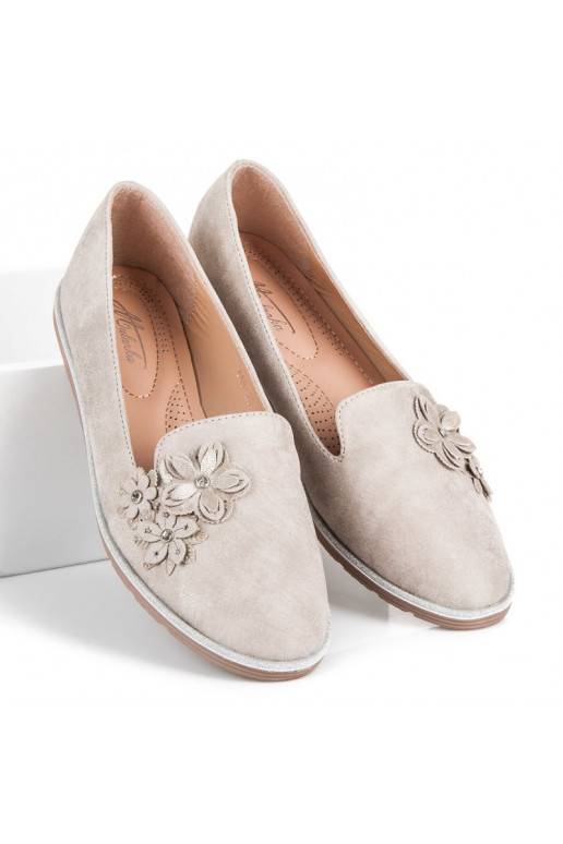 Beige heren met bloemapplicaties 668-20BE  - 3 Beige heren met bloemapplicaties 668-20BE  - 3