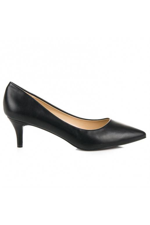 Chaussures noires à mini talons 123-3B