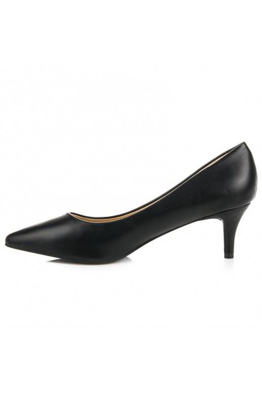 Chaussures noires à mini talons 123-3B
