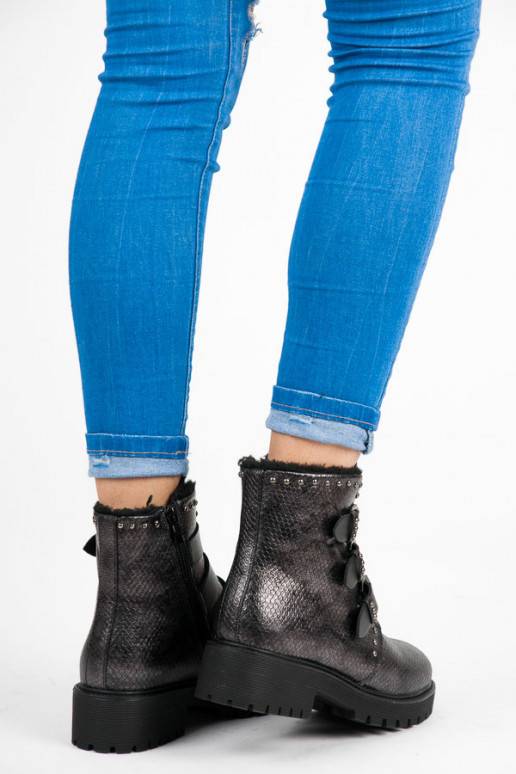 Bottes chauffantes élégantes de Betler avec boucles JT39-2BR